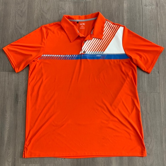 adidas Other - Adidas Orange Blue Collar T-Shirt Men’s 2XL. A